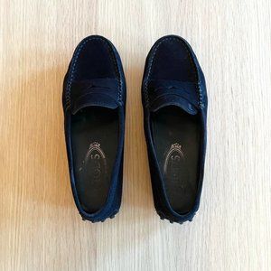Black Tods driving loafers size 37 /7 Suede